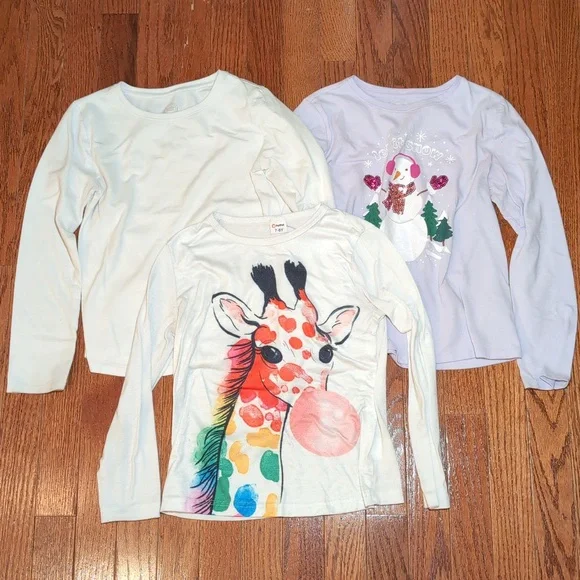 Girls Size 7/8 Clothing Bundle T-shirts Long Sleeves Shorts & Pants - Picture 7 of 16